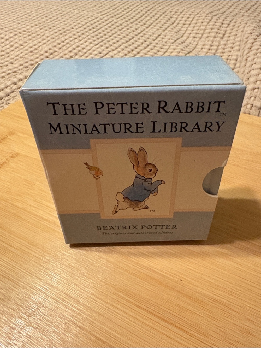 Vintage “The Peter Rabbit Miniature Library” Beatrix Potter, Boxed Set – Blue